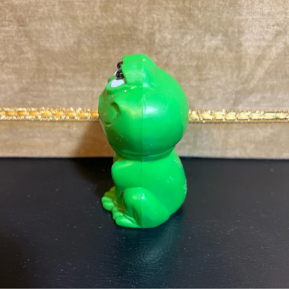 JSNY Frog Pencil Sharpener Novelty Collectible Plastic Green Vtg Hong Kong 3.25”